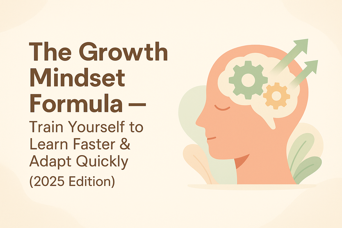 The Growth Mindset Formula — Train Yourself to Learn Faster & Adapt Quickly (2025 Edition)