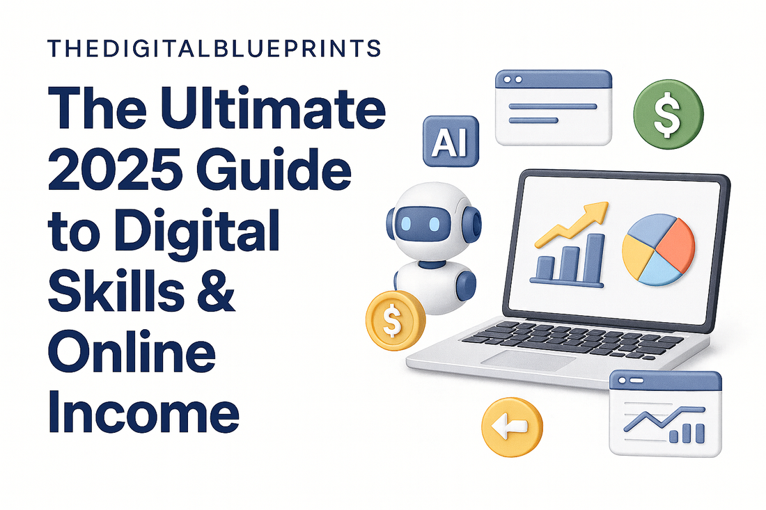 TheDigitalBlueprints – The Ultimate 2025 Guide to Digital Skills & Online Income