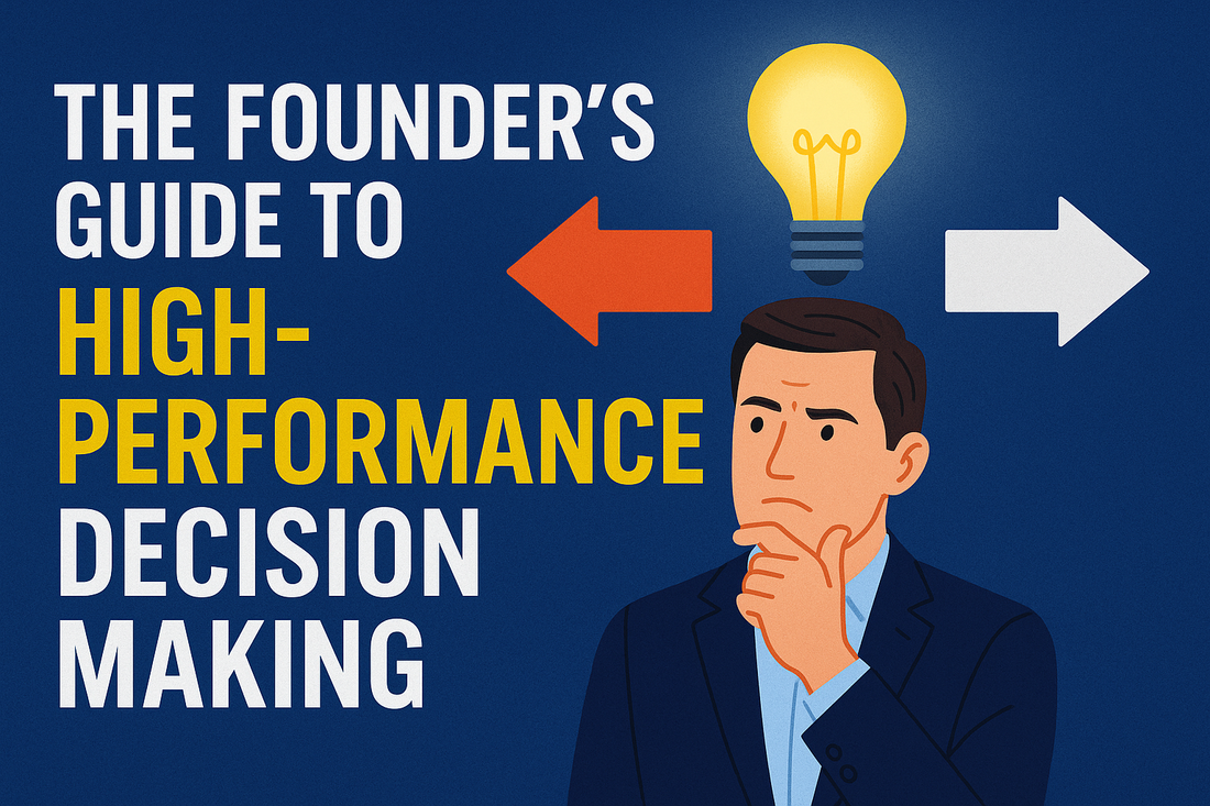 The Founder’s Guide to High-Performance Decision Making