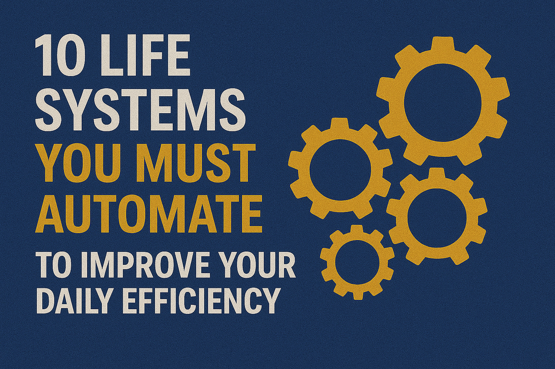 10 Life Systems You Must Automate to Improve Your Daily Efficiency
