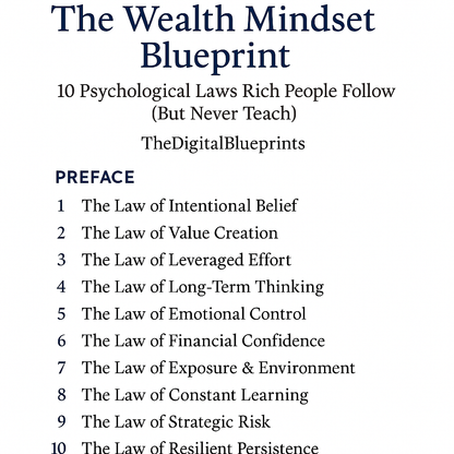 The Wealth Mindset Blueprint: 10 Psychological Laws of the Rich