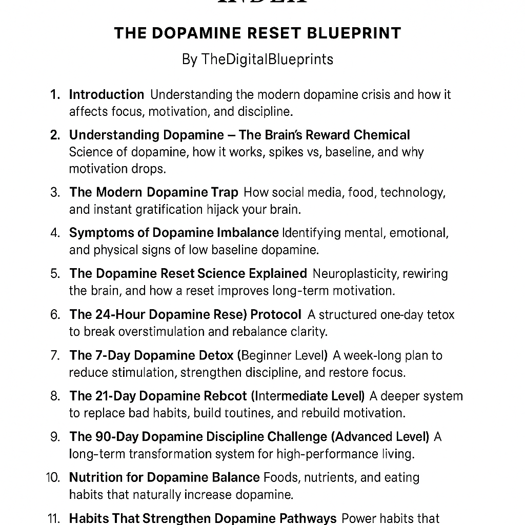 Rebuild Focus, Energy & Motivation — A Science-Backed Guide to Reset Your Brain’s Reward System
