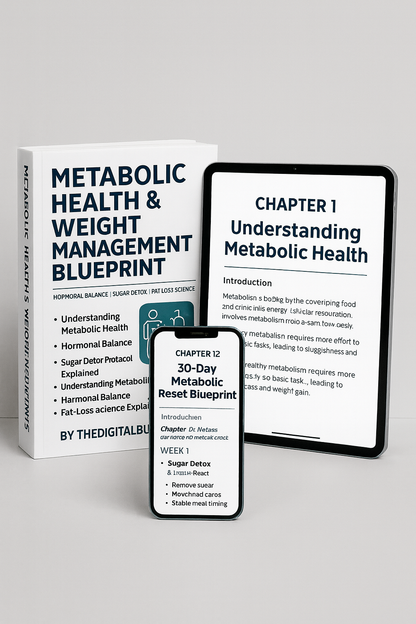 Metabolic Health & Weight Management Blueprint: Hormonal Balance, Sugar Detox & Fat-Loss Science