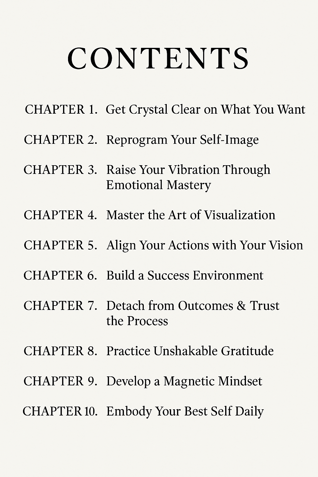 MANIFEST: 10 Steps to Living Your Best Life — The Complete Identity & Mindset Blueprint (2025)