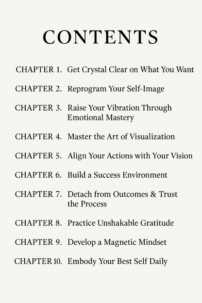 MANIFEST: 10 Steps to Living Your Best Life — The Complete Identity & Mindset Blueprint (2025)